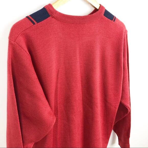 VTG Gabicci Italian Knit Wool Blend Eclectic Grandpa Pullover Sweater Sz Medium - Picture 14 of 16